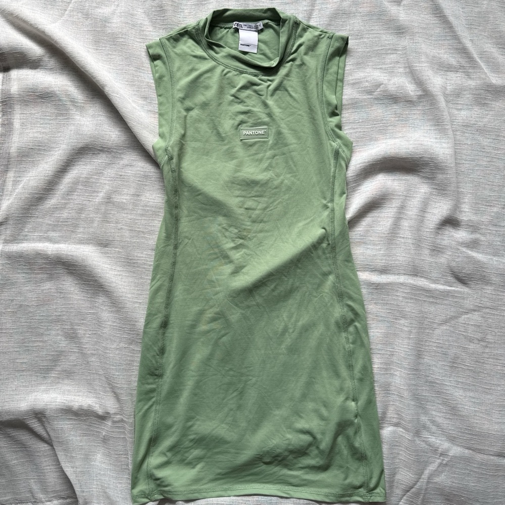 Zara Sage Green dress